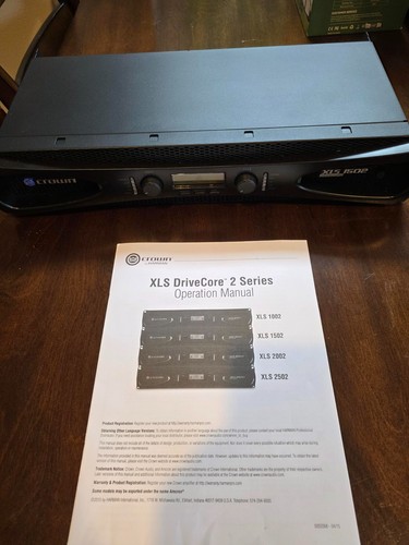 Crown xls1502 channel 525 - crown,